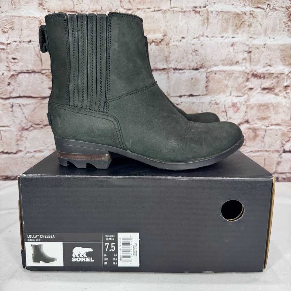 SOREL LOLLA CHELSEA ANKLE BOOTIES BOOTS SIZE 7.5